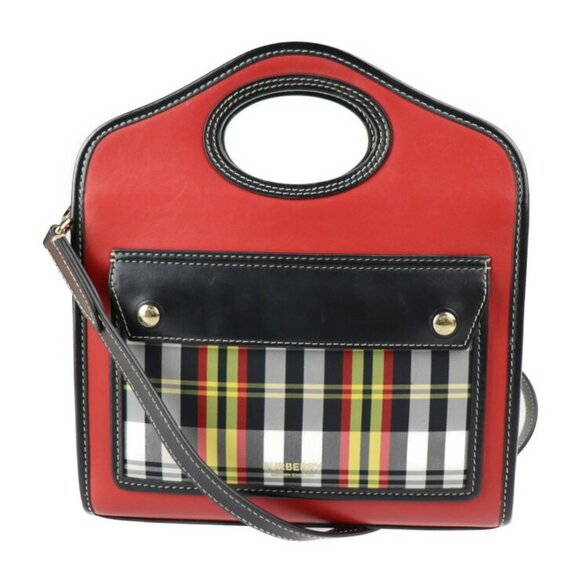 BURBERRY Black Leather Shoulder Bag - Picture 1 of 10